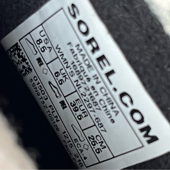 Sorel Boots Womens Explorer Carnival Winter Shearling Mid Calf size 8.5 - Picture 7 of 7